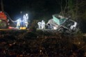 Container LKW umgestuerzt Koeln Brueck Bruecker- Dellbruecker Mauspfad P226